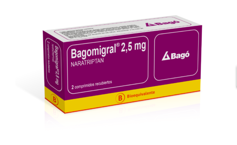 Bagomigral Naratriptán 2,5 mg x 2 comprimidos