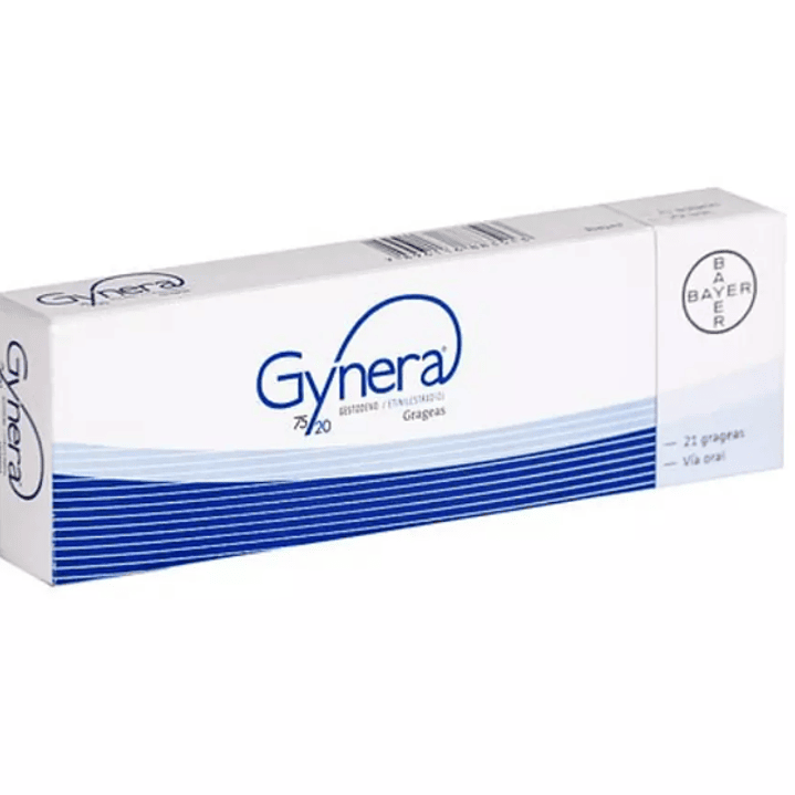 Gynera  Etinilestradiol Gestodeno 75/20 mg 21 Grageas. 1