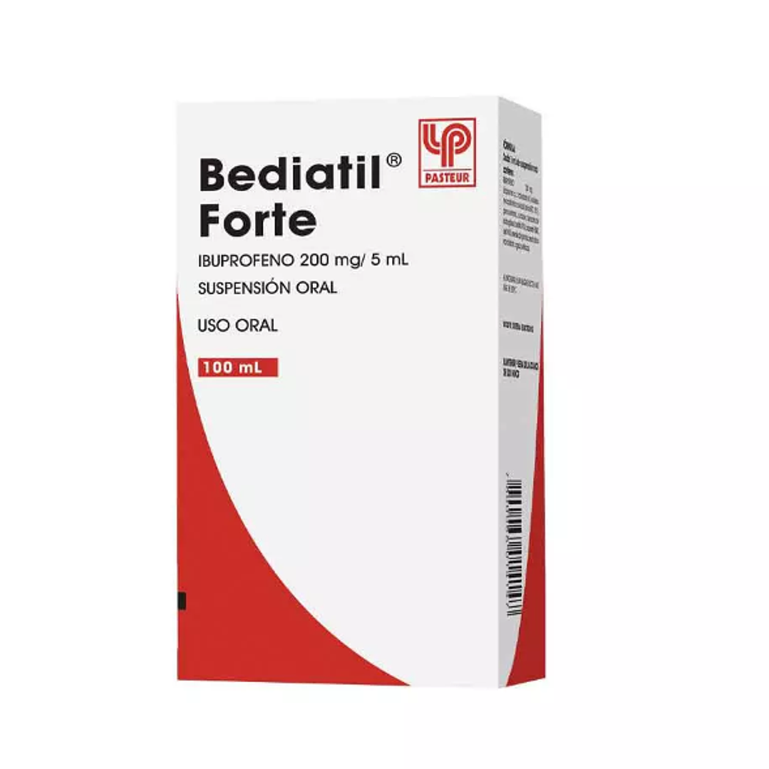 Bediatil Forte Ibuprofeno 200 mg / 5 ml Suspensión oral 100 ml. 1