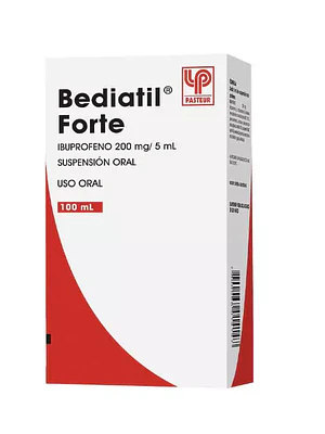 Bediatil Forte Ibuprofeno 200 mg / 5 ml Suspensión oral 100 ml.