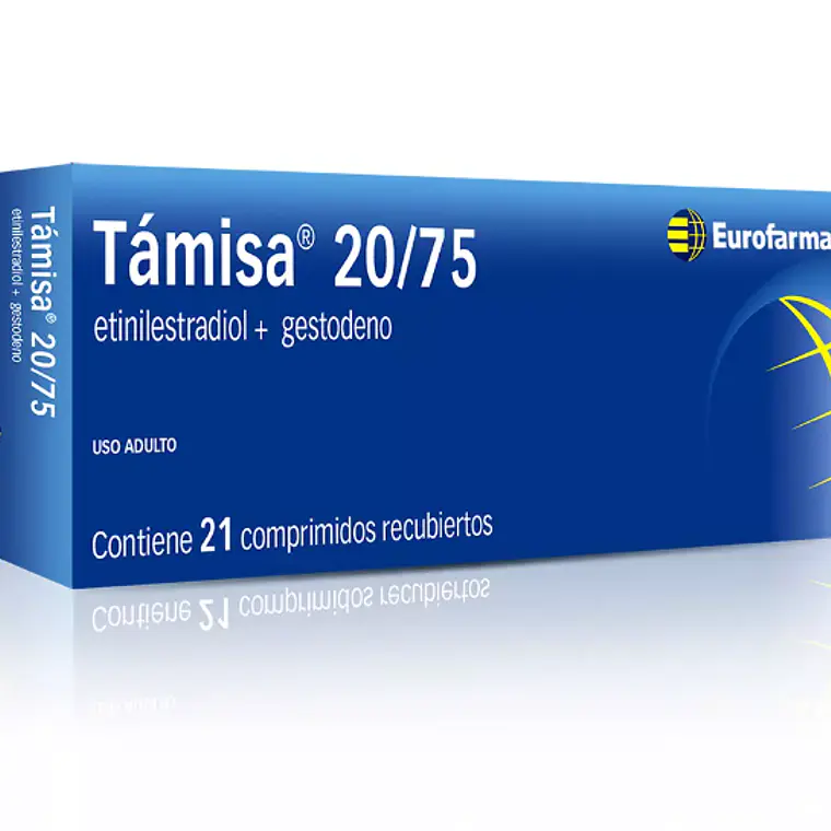 Támisa  Etinilestradiol, Gestodeno 20/75 mg 21 Comprimidos. 1
