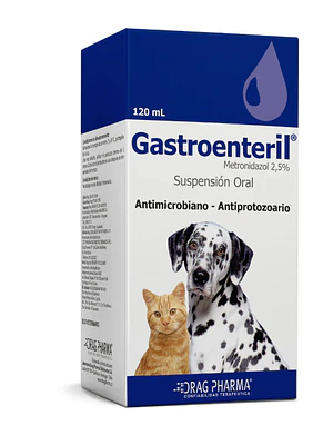 Gastroenteril  Metronidazol 2,5 % Suspensión oral 120 ml. Uso veterinario