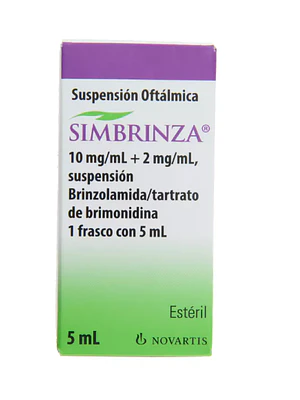 Simbrinza Brinzolamida, Brimonidina Solución oftálmica 5 ml.