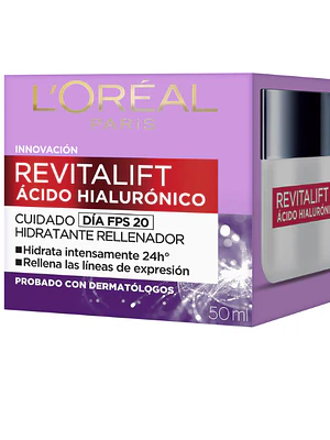 Revitalif Ácido hialurónico Cuidado día hidratante rellenador 50 ml. L'oréal