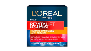 Revitalif Pro-retinol Cuidado diario FPS 17 Anti-arrugas 50 ml. L'oréal