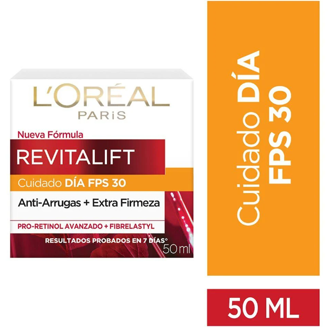 Revitalif Cuidado día FPS 30 Anti-arrugas 50 ml. L'oréal 1