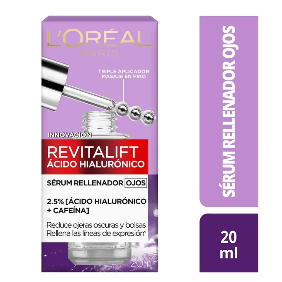 Revitalif Ácido hialurónico Serum rellenador ojos 20 ml. L'oréal 1