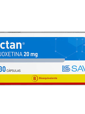 Actan (B) Fluoxetina 20 mg 30 Cápsulas.