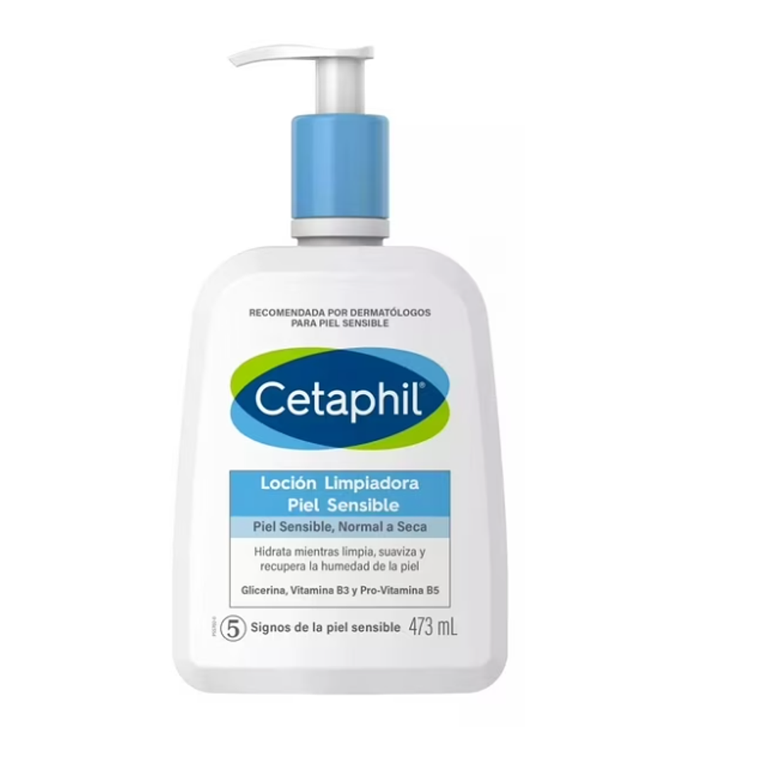 Cetaphil Loción limpiadora piel sensible 473 ml. 1