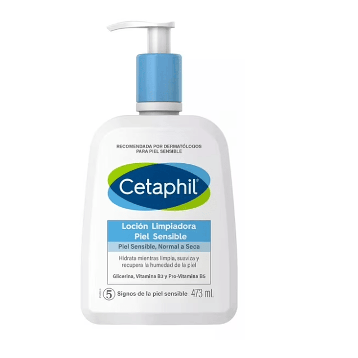 Cetaphil Loción limpiadora piel sensible 473 ml. 1