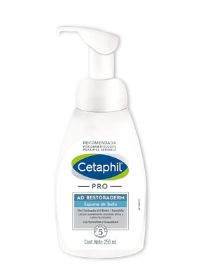 Cetaphil Pro AD Restoraderm Dermopediatrics Espuma de baño 250 ml. 