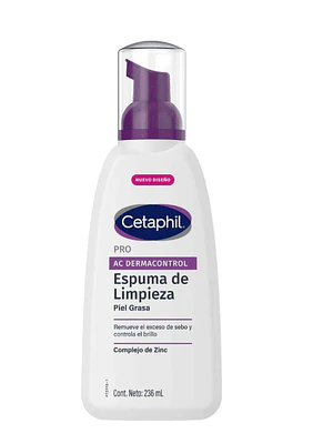 Cetaphil Pro AC Dermocontrol Espuma de limpieza Piel grasa 236 ml.