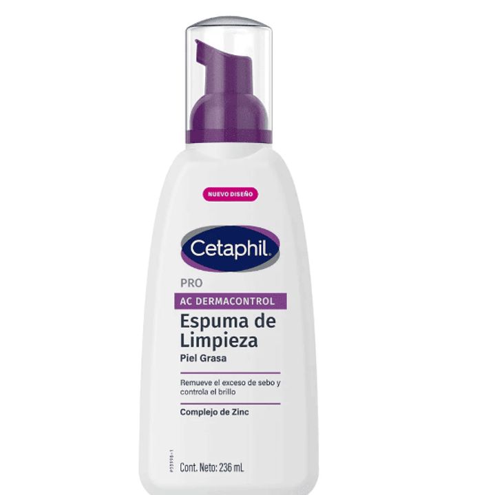 Cetaphil Pro AC Dermocontrol Espuma de limpieza Piel grasa 236 ml. 1