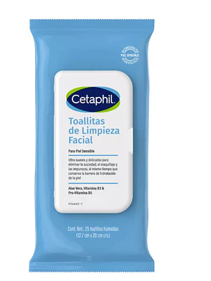 Cetaphil Toallitas desmaquillantes 25 Unidades.
