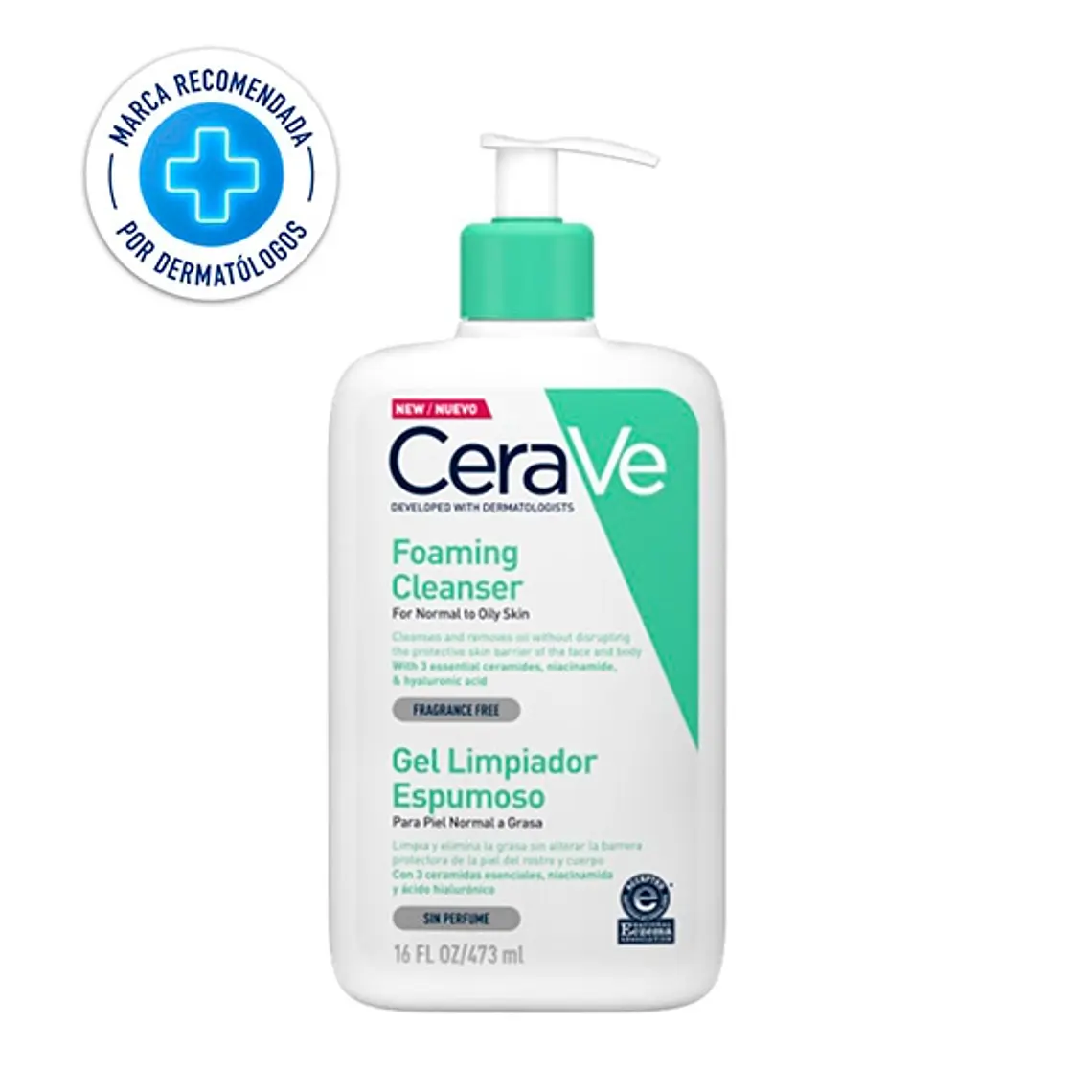 Cerave Gel limpiador espumoso 473 ml. 1