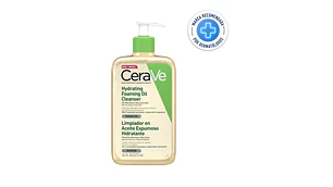 Cerave Limpiador en aceite espumoso hidratante 473 ml.
