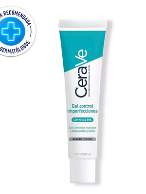 Cerave Gel control imperfecciones con AHA & BHA 40 ml.