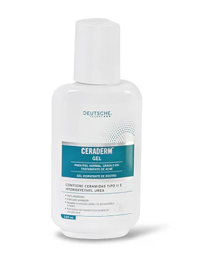 Ceraderm Gel hidratante de rostro  Piel normal 140 g.