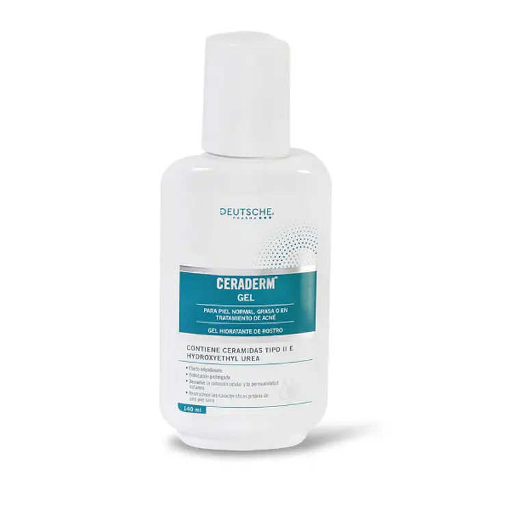 Ceraderm Gel hidratante de rostro  Piel normal 140 g. 1