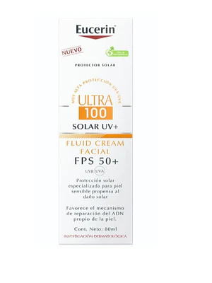Eucerin Ultra 100 Protector solar  facial FPS 50+ 80 ml.