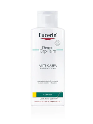 Eucerin Dermo Capillaire Shampoo gel Anti-Caspa grasa 250 ml.