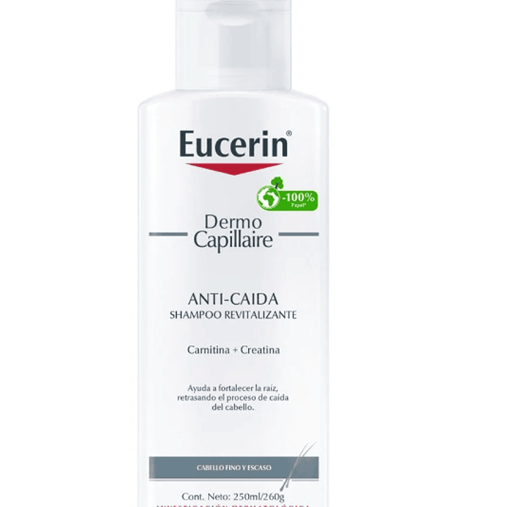 Eucerin Dermo Capillaire Shampoo revitalizante anticaída 250 ml. 1