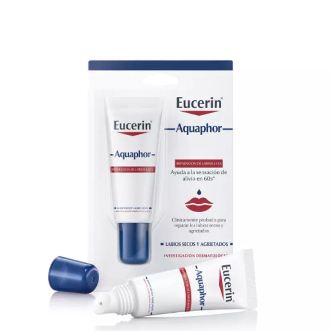 Eucerin Aquaphor Reparación de labios S.O.S 10 ml. 1