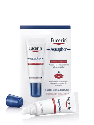 Eucerin Aquaphor Reparación de labios S.O.S 10 ml.