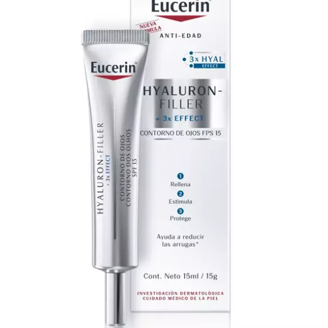 Eucerin anti-edad Hyaluron-filler 3 effect Contorno de ojos FPS 15, 15 ml. 1