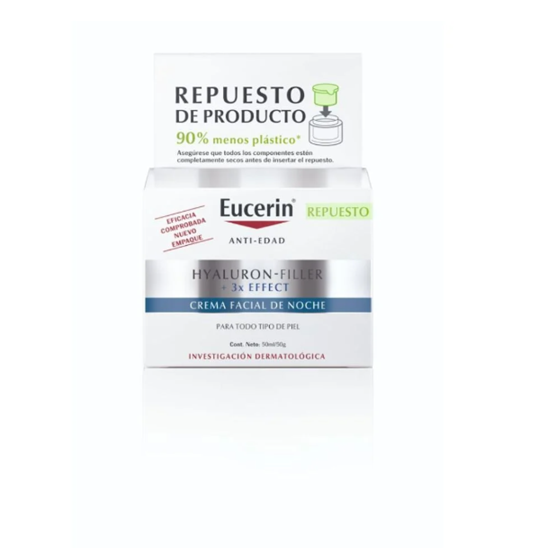 Eucerin Anti-edad Hyaluron-filler 3x effect Crema facial noche 50 ml. 1