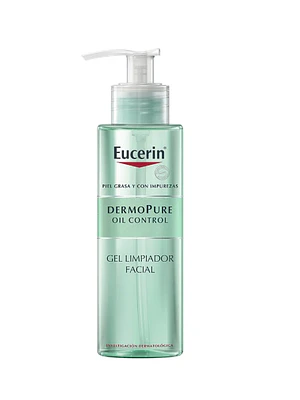 Eucerin Dermo Pure Oil control Gel limpiador facial 200 ml.