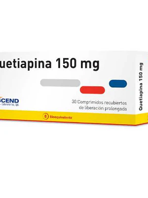 Quetiapina (B) 150 mg 30 Comprimidos recubiertos.