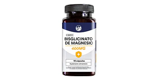 Bisglicinato de magnesio 400 mg 60 Cápsulas. Natural Farm