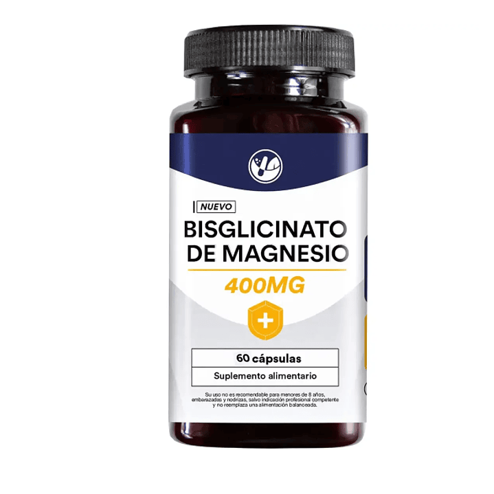 Bisglicinato de magnesio 400 mg 60 Cápsulas. Natural Farm 1