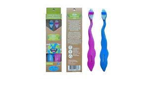 Cepillo dental ecológico infantil Dentwell 2 unidades.