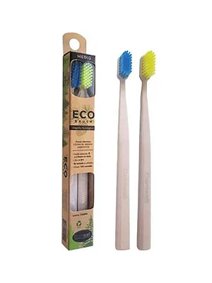 Cepillo dental ecológico adulto Dentwell 2 unidades.