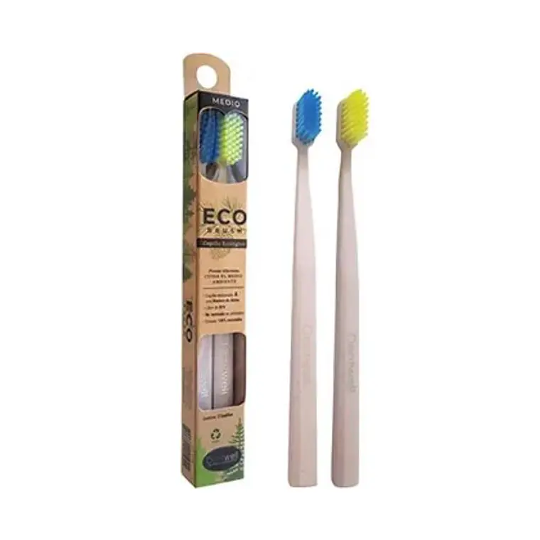 Cepillo dental ecológico adulto Dentwell 2 unidades. 1