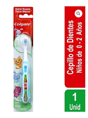 Cepillo de dientes Colgate smile 0-2 años.