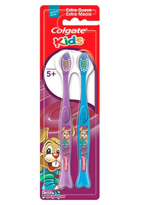 Cepillo de dientes Colgate Kids 5+ Tandy 2 unidades.
