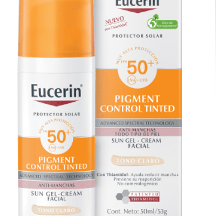 Eucerin Protector solar FPS 50+ Pigment control Facial tono claro 50 ml. 1