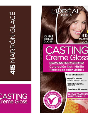 Coloración para el cabello Casting Creme gloss Marron glace 415. L'oréal