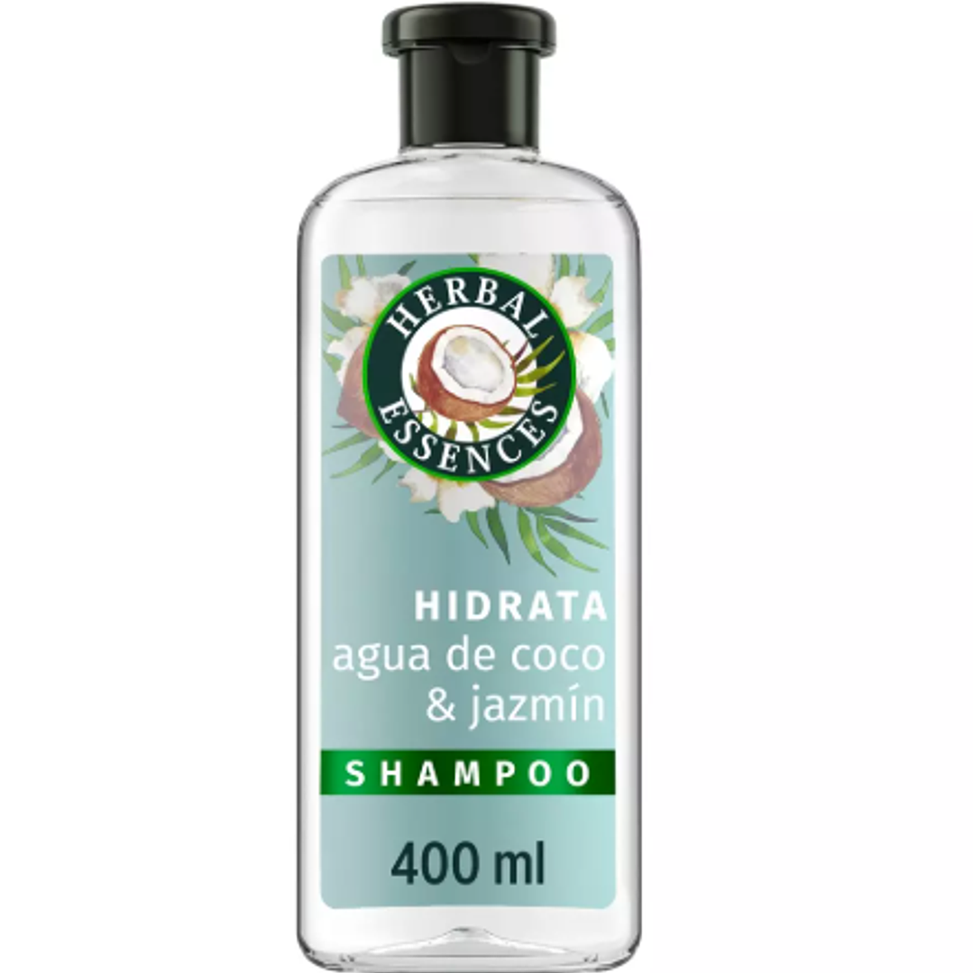 Herbal essences Shampoo agua de coco 400 ml. 1