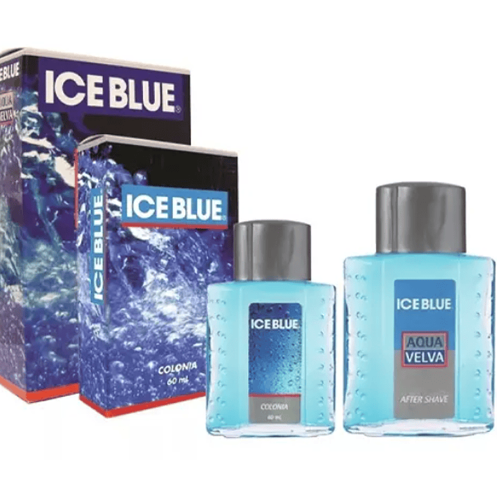Pack Ice Blue Aqua velva After shave 120 ml, Colonia 60 ml. 1