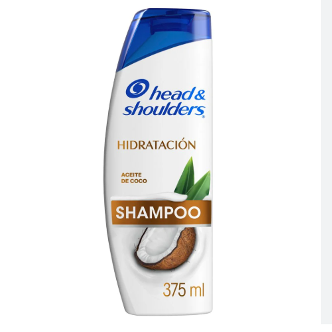 Head & shoulders Hidratación Shampoo Aceite de coco 375 ml. 1