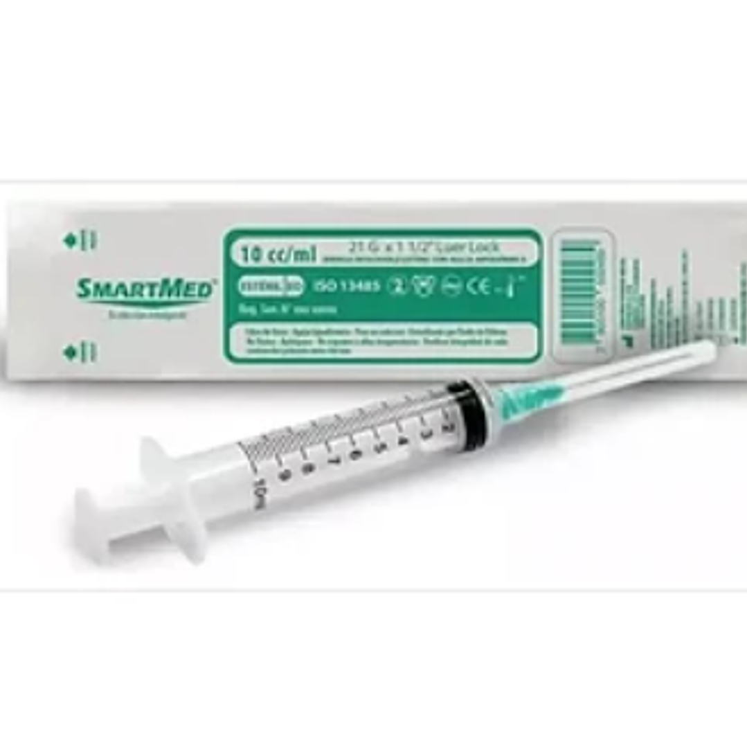 Jeringa Luer Lock 20cc 21G X 1 1/2 - 50 unidades. Smartmed 1