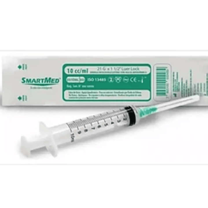 Jeringa Luer Lock 20cc 21G X 1 1/2 - 50 unidades. Smartmed 1