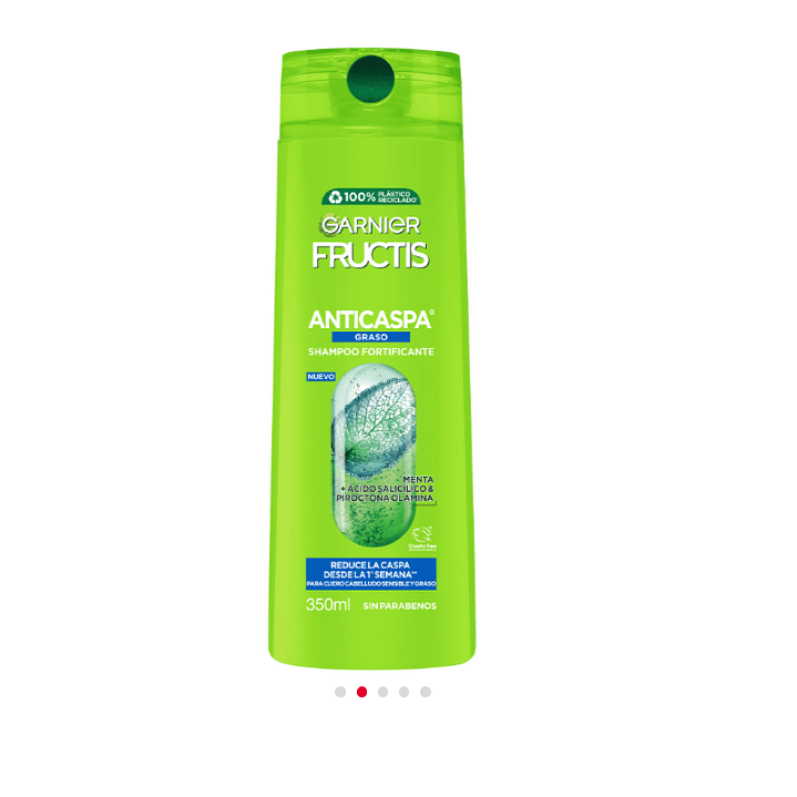Garnier Fructis Shampoo anticaspa graso 350 ml. 1