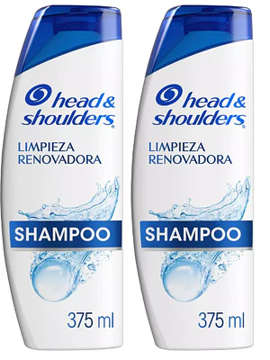 Head & shoulders Shampoo Limpieza renovadora 375 ml Pack 2 unidades.