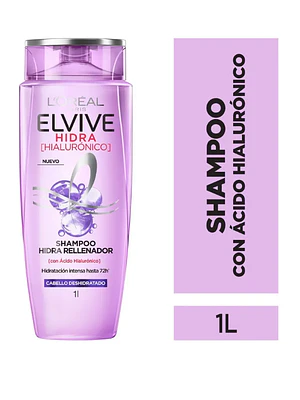 Elvive Shampoo Hidra hialurónico 1 litro. L'oréal