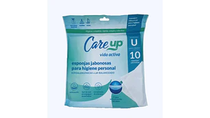 Care Up esponja jabonosa 10 unidades.